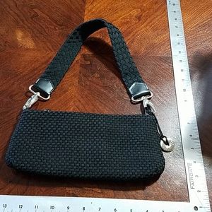 The SAK black crocheted bag
